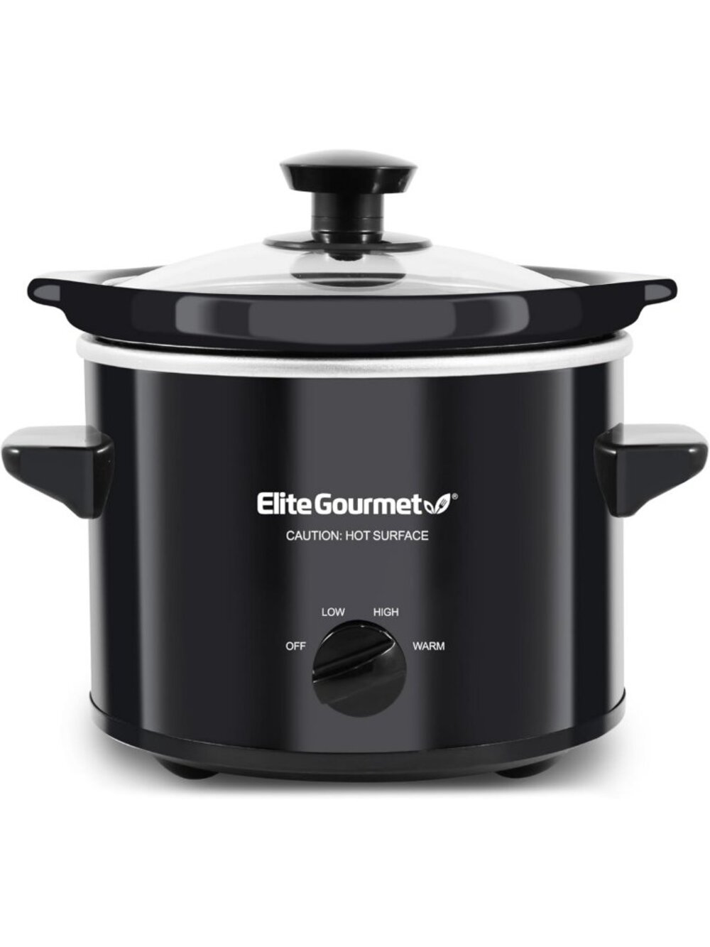 2 Quart Electric Round Slow Cooker - Adjustable Temp for Entrees, Sauces & Dips